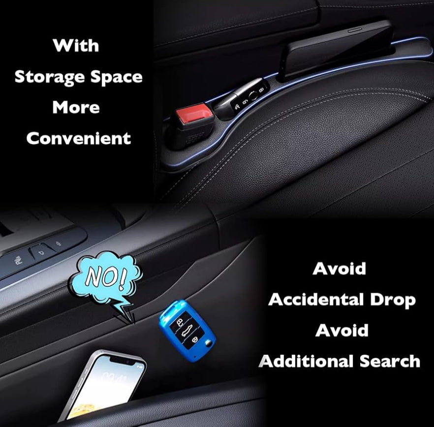 2PCS Car Seat Gap Filler Organizer