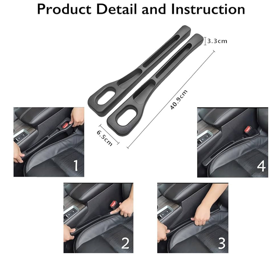 2PCS Car Seat Gap Filler Organizer